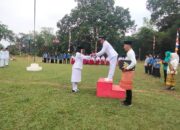 Tanamkan Cinta Tanah Air, Desa Embacang Baru Gelar Upacara HUT RI ke-80